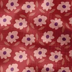 Double Gauze FLOLI Red / Violet